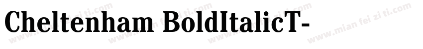 Cheltenham BoldItalicT字体转换